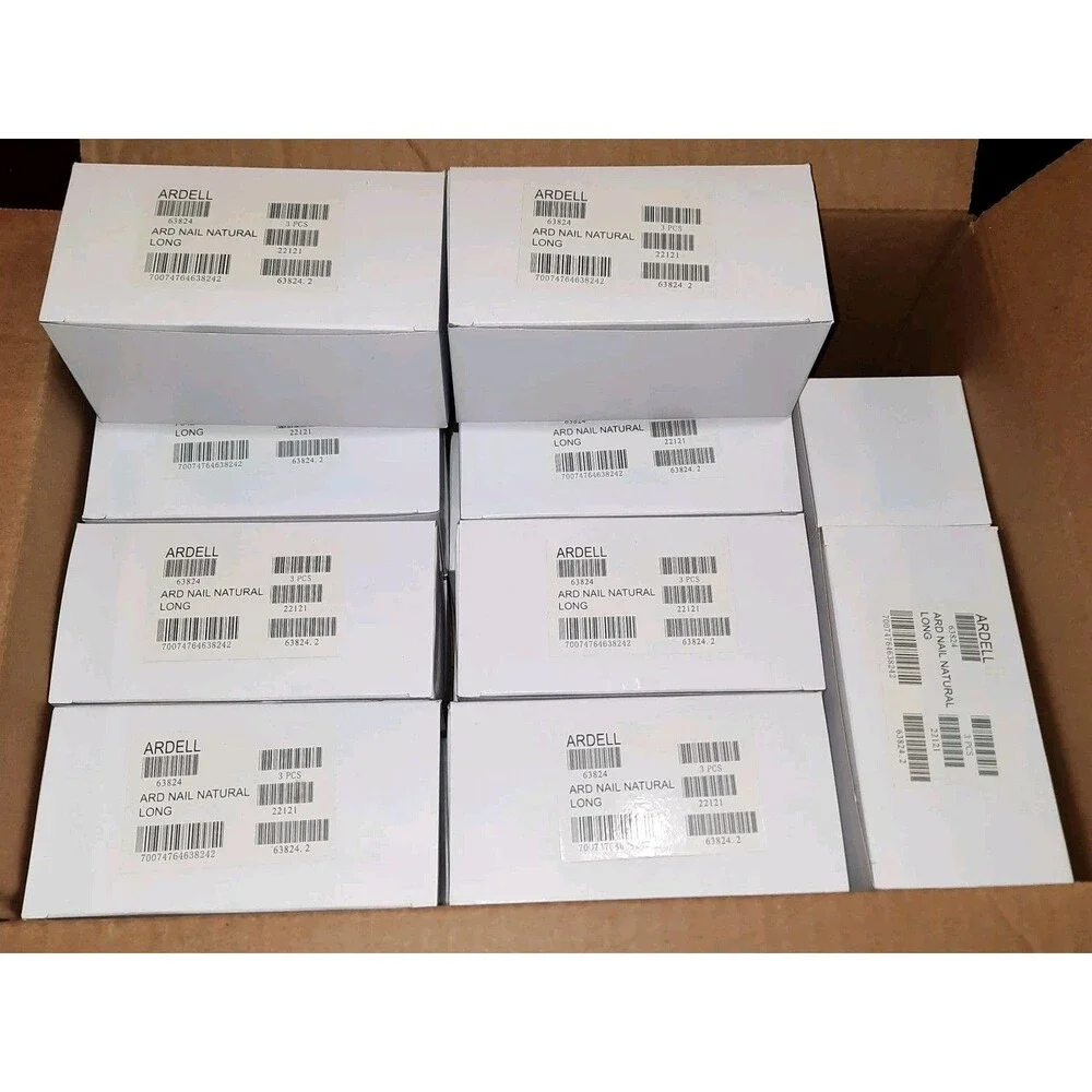 Lot of 51 Box Sets ARDELL NAIL ADDICT Fake False Press On Natural Long Nails Kit
